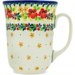 Polish Pottery Bistro Mug - 16 oz - Butterscotch