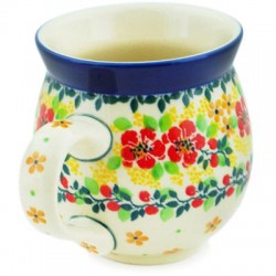 Polish Pottery Bubble Mug - 12 oz - Butterscotch