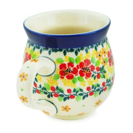 Polish Pottery Bubble Mug - 12 oz - Butterscotch