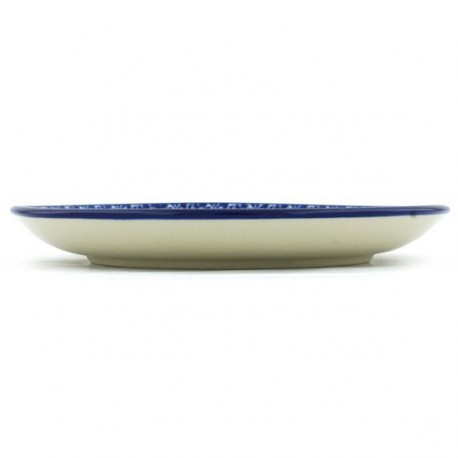 Polish Pottery Plate - 8" - Wild Indigo