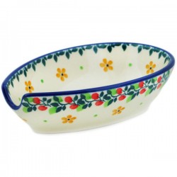 Polish Pottery Spoon Rest - 5" - Butterscotch