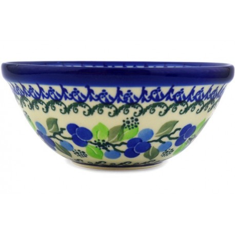 Polish Pottery Bowl - 5.5" - Blue Berry