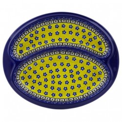 Polish Pottery Divided Plate - Sunburst