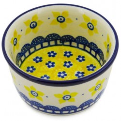 Polish Pottery Bowl - 4" - Sunshine