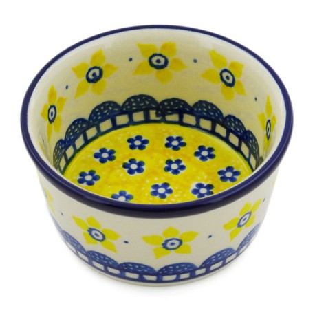 Polish Pottery Bowl - 4" - Sunshine