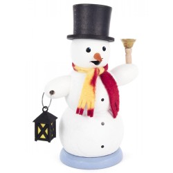 Snowman with Lantern Incense Smoker Made in Germany