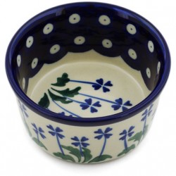 Polish Pottery Bowl - 4" - Clover Dots