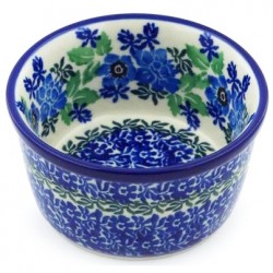 Polish Pottery Bowl - 4" - Wild Indigo