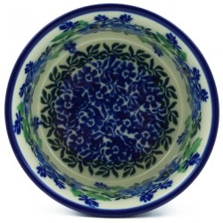 Polish Pottery Bowl - 4" - Wild Indigo