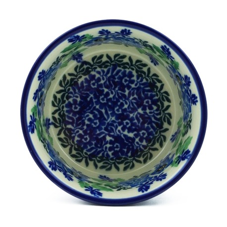 Polish Pottery Bowl - 4" - Wild Indigo