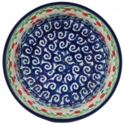 Polish Pottery Bowl - 4" - Flower Garden