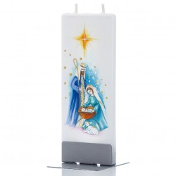 Flat Candle - Nativity