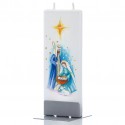 Flat Candle - Nativity