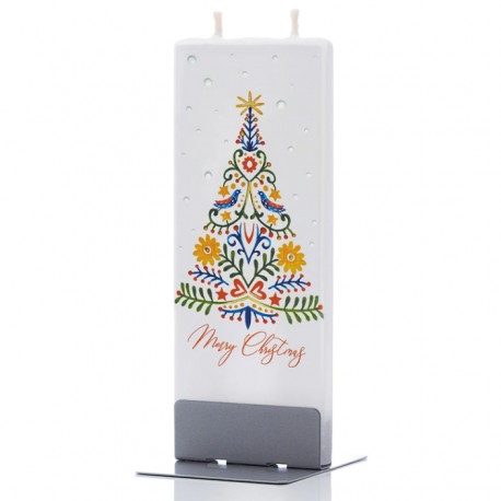 Flat Candle - Scandinavian Christmas Tree
