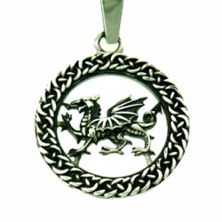 Welsh Dragon Celtic Necklace