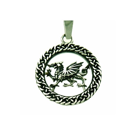 Welsh Dragon Celtic Necklace