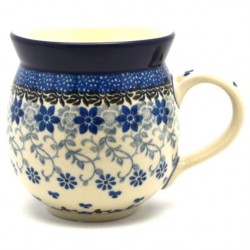 Polish Pottery Bubble Mug - 12 oz - Amazing Lace