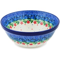 Polish Pottery Bowl - 5.5" - Flower Princess