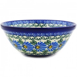 Polish Pottery Bowl - 5.5" - Big Daisies