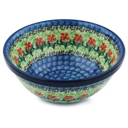 Polish Pottery Bowl - 6.5" - Maraschino
