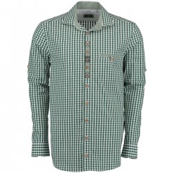 XL German Traditional Men's Fest Shirt Green