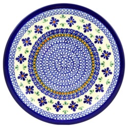 Polish Pottery Plate - 11" - Farmhouse Quilt