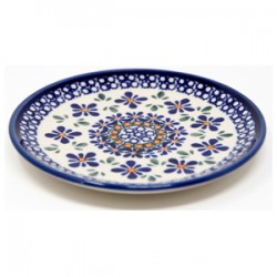 Polish Pottery Plate - 6" - Farmhouse Quilt