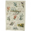 Country Flowers of Scotland Tea Towel