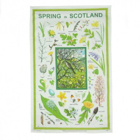 Spring in Scotland Tea Towel