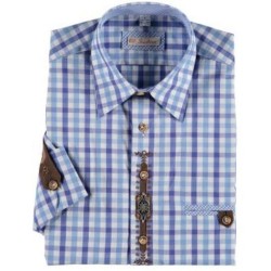 XXL German Traditional Men's Fest Shirt Blue