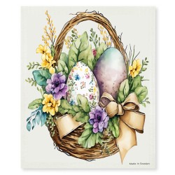 Swedish Dishcloth Easter Basket
