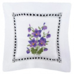 Lavender Sachet Pillow - Violets - Made in France