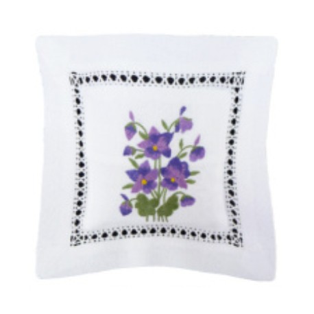 Lavender Sachet Pillow - Violets - Made in France