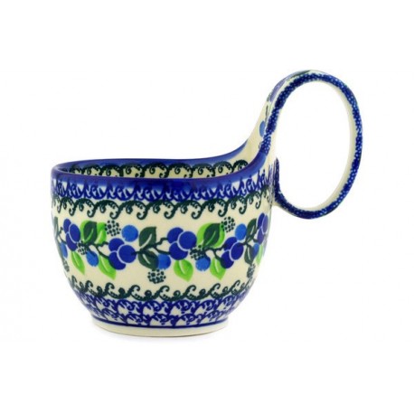 Bowl - 4" with Handle - Blue Berry