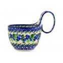 Bowl - 4" with Handle - Blue Berry