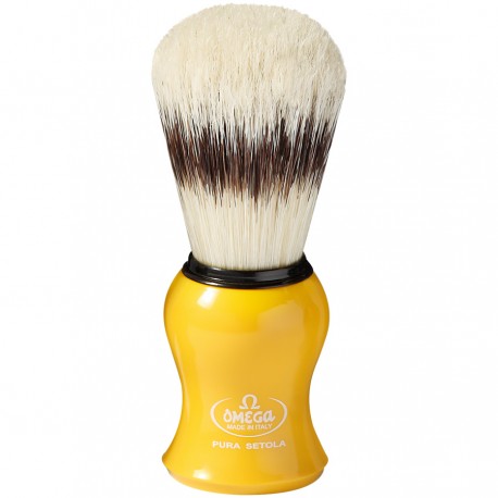 Omega Shaving Brush - Yellow - Made in Italy