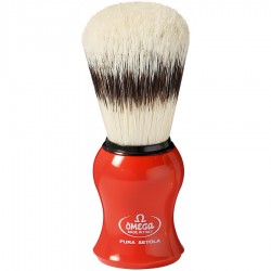 Omega Shaving Brush - Red - Made in Italy