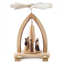 German Christmas Pyramid - One Level - Nativity