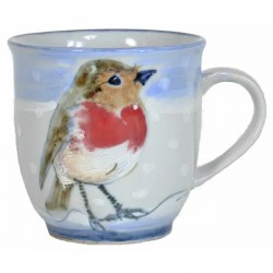 Scottish Stoneware Mug - Robin - Handmade in Scotland