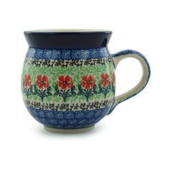 Polish Pottery 12 oz Bubble Mug Maraschino by Ceramika Artystyczna