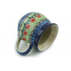 Polish Pottery 12 oz Bubble Mug Maraschino by Ceramika Artystyczna