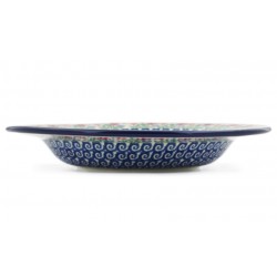 Polish Pottery Pasta or Soup Bowl - 10" - Flower Garden