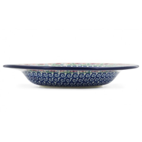 Polish Pottery Pasta or Soup Bowl - 10" - Flower Garden