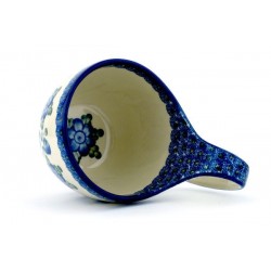 Bowl - 4" with Handle - Blue Poppy