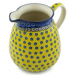 Polish Pottery Pitcher - 67 oz - Sunburst