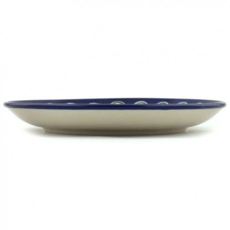 Polish Pottery Plate - 8" - Peacock