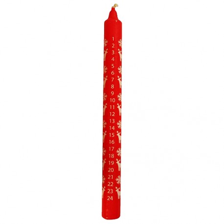 Advent Candle - Red - Made in Germany
