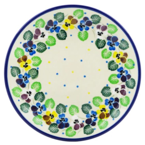 Plate - 6" - Colorful Pansies