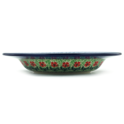 Polish Pottery Pasta or Soup Bowl 10" Maraschino