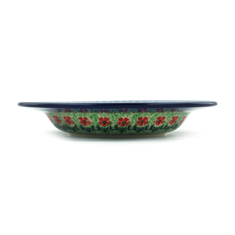 Polish Pottery Pasta or Soup Bowl 10" Maraschino